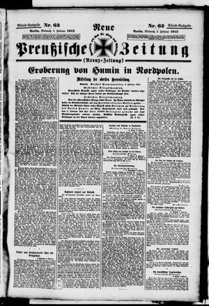 Neue preußische Zeitung vom 03.02.1915