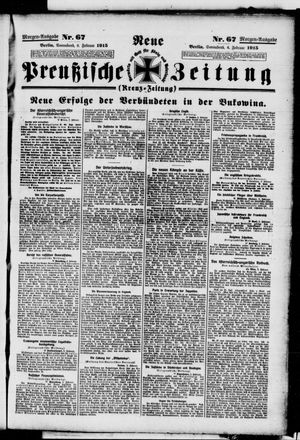 Neue preußische Zeitung vom 06.02.1915