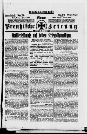 Neue preußische Zeitung vom 08.02.1915