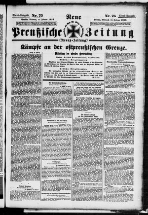 Neue preußische Zeitung on Feb 10, 1915