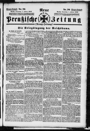 Neue preußische Zeitung vom 11.02.1915