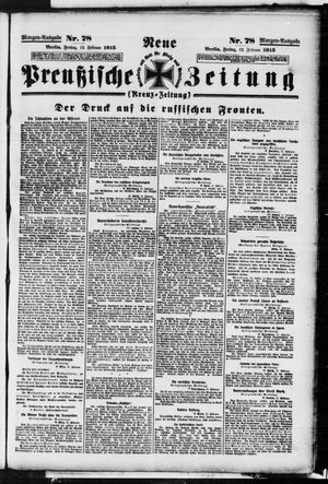 Neue preußische Zeitung vom 12.02.1915