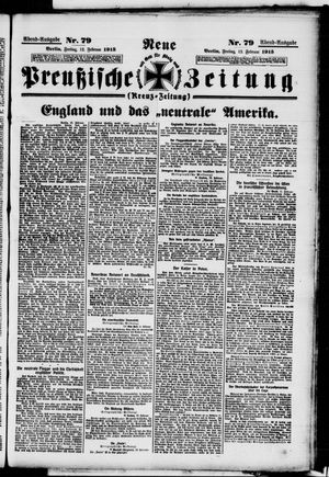 Neue preußische Zeitung vom 12.02.1915