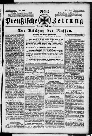 Neue preußische Zeitung vom 15.02.1915