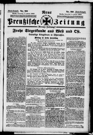 Neue preußische Zeitung vom 18.02.1915