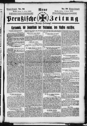 Neue preußische Zeitung vom 19.02.1915