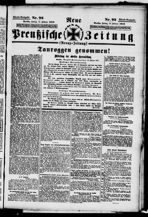 Neue preußische Zeitung vom 19.02.1915