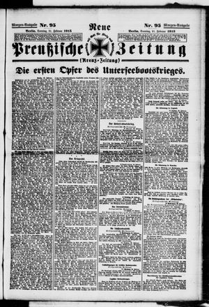 Neue preußische Zeitung vom 21.02.1915