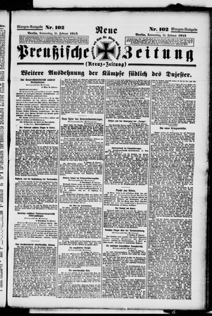 Neue preußische Zeitung vom 25.02.1915