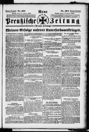 Neue preußische Zeitung vom 26.02.1915
