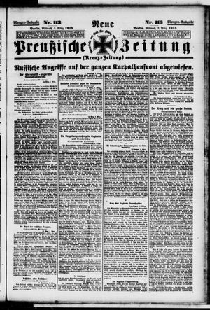 Neue preußische Zeitung vom 03.03.1915