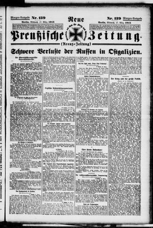 Neue preußische Zeitung vom 17.03.1915