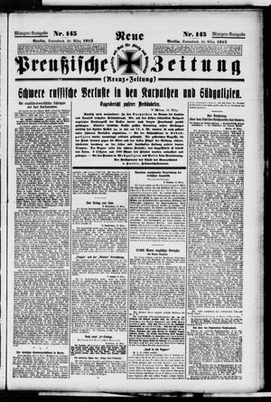 Neue preußische Zeitung on Mar 20, 1915