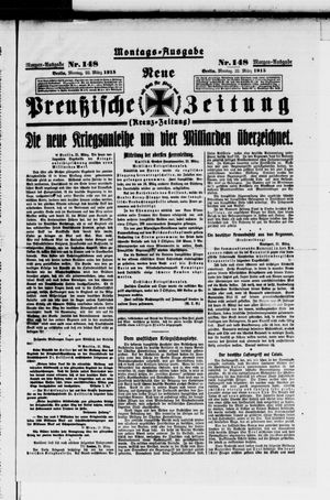 Neue preußische Zeitung vom 22.03.1915