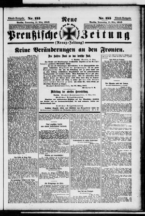 Neue preußische Zeitung vom 25.03.1915
