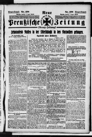 Neue preußische Zeitung vom 09.04.1915