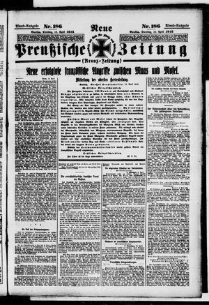 Neue preußische Zeitung vom 13.04.1915