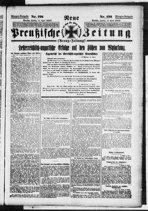 Neue preußische Zeitung vom 16.04.1915