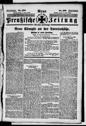 Neue preußische Zeitung vom 16.04.1915