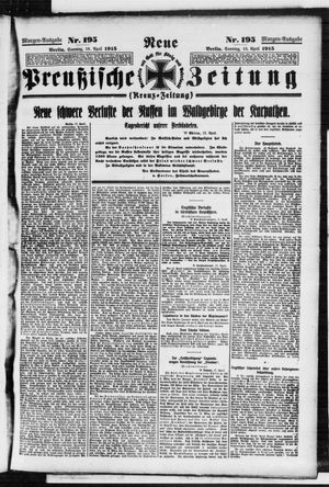 Neue preußische Zeitung vom 18.04.1915