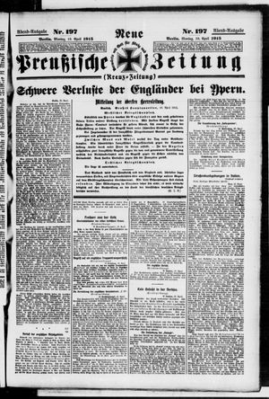 Neue preußische Zeitung vom 19.04.1915