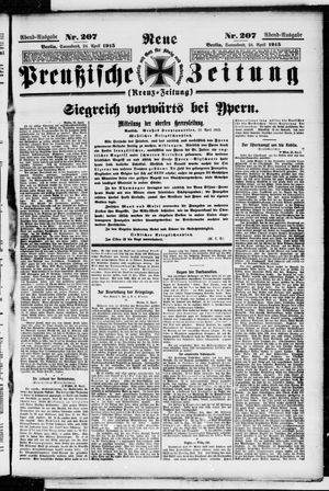 Neue preußische Zeitung vom 24.04.1915