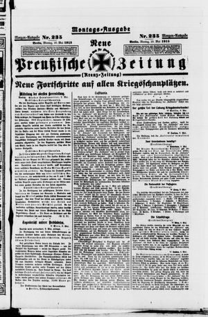 Neue preußische Zeitung vom 10.05.1915