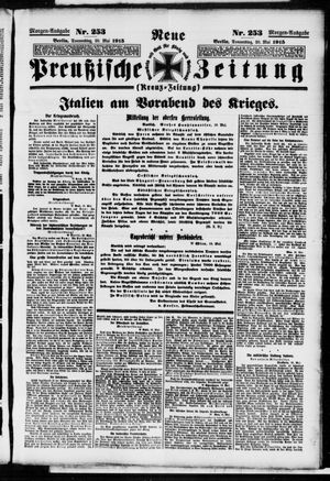 Neue preußische Zeitung vom 20.05.1915