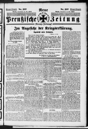 Neue preußische Zeitung vom 22.05.1915