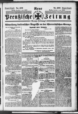 Neue preußische Zeitung vom 01.06.1915