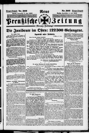 Neue preußische Zeitung vom 17.06.1915