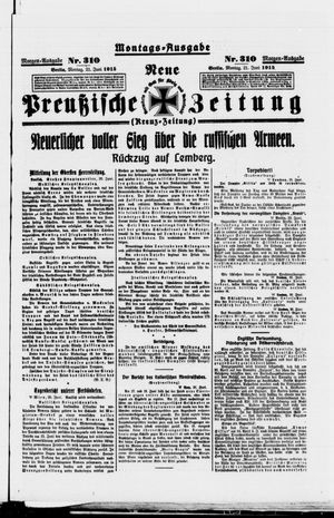 Neue preußische Zeitung vom 21.06.1915