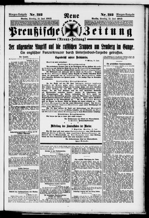 Neue preußische Zeitung vom 22.06.1915