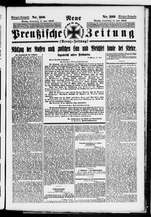Neue preußische Zeitung vom 24.06.1915