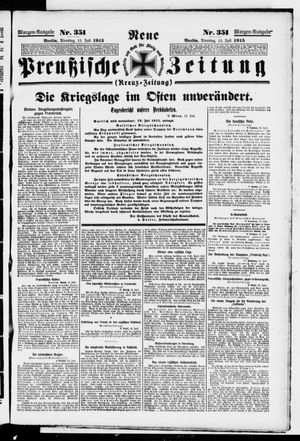 Neue preußische Zeitung vom 13.07.1915