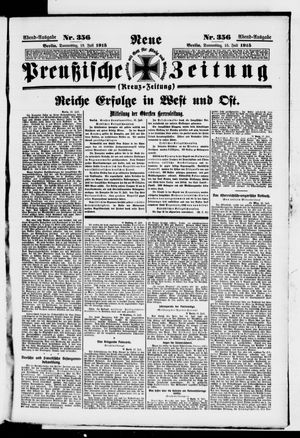 Neue preußische Zeitung vom 15.07.1915