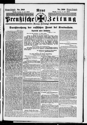 Neue preußische Zeitung vom 18.07.1915