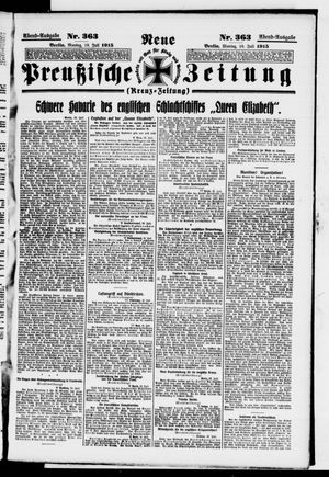 Neue preußische Zeitung vom 19.07.1915