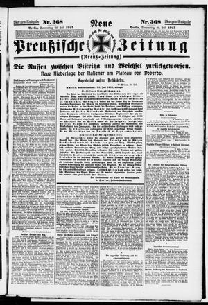 Neue preußische Zeitung vom 22.07.1915