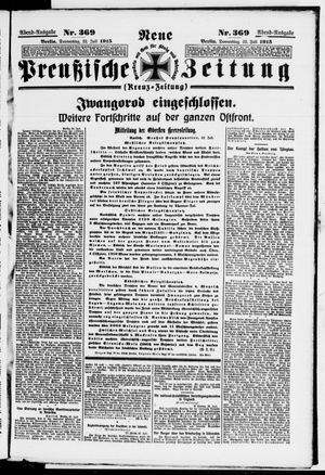 Neue preußische Zeitung vom 22.07.1915