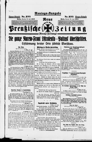 Neue preußische Zeitung vom 26.07.1915