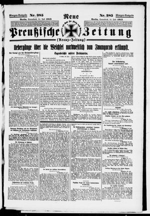 Neue preußische Zeitung vom 31.07.1915