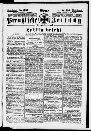 Neue preußische Zeitung vom 31.07.1915