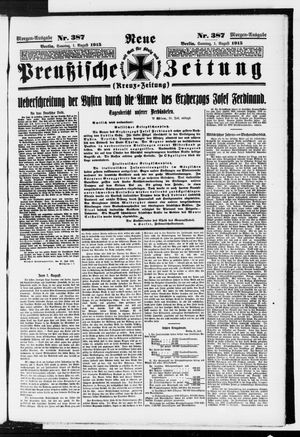 Neue preußische Zeitung vom 01.08.1915