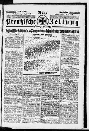 Neue preußische Zeitung vom 03.08.1915