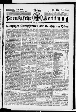 Neue preußische Zeitung vom 03.08.1915
