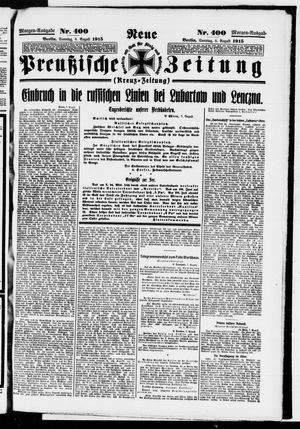 Neue preußische Zeitung vom 08.08.1915