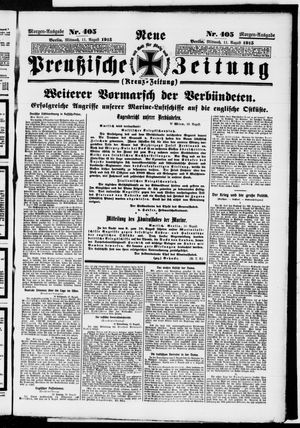 Neue preußische Zeitung vom 11.08.1915