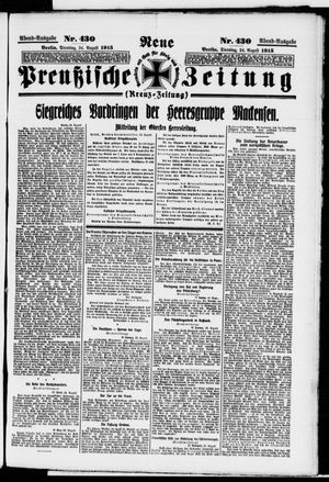 Neue preußische Zeitung vom 24.08.1915