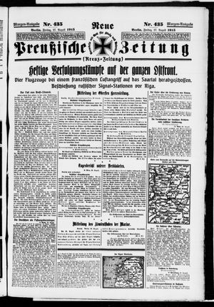 Neue preußische Zeitung vom 27.08.1915